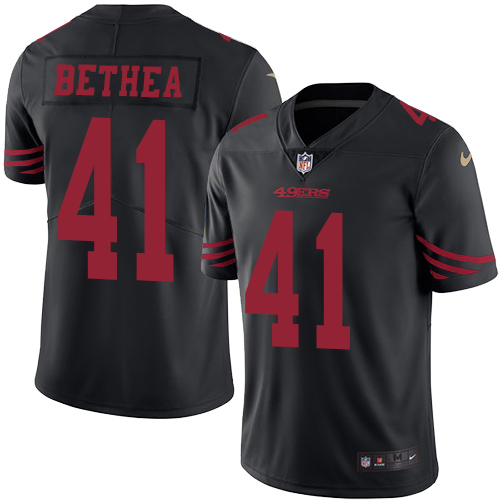 Men's Limited Antoine Bethea Nike Jersey Black - #41 Rush NFL San Francisco 49ers